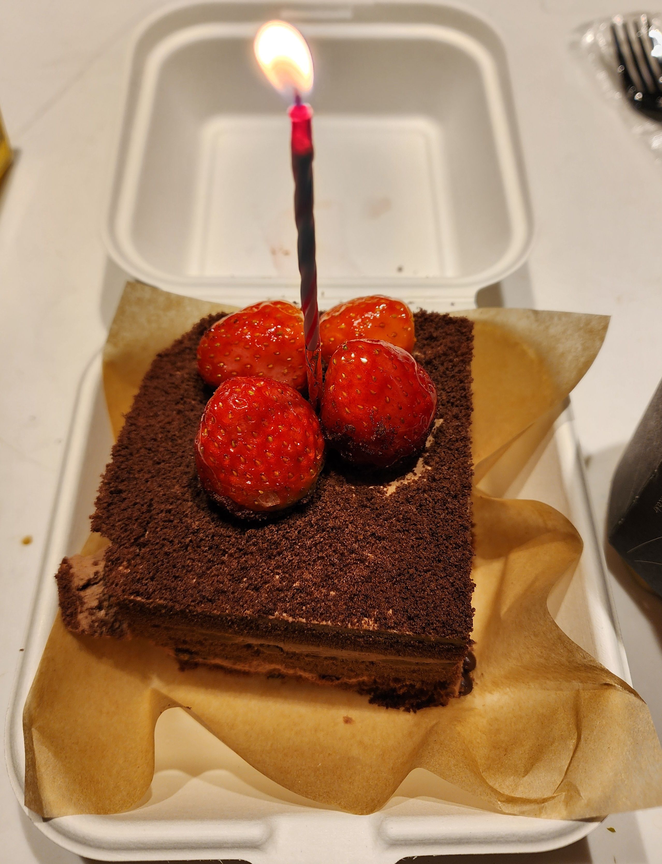 Twosome strawberry chocolate cake