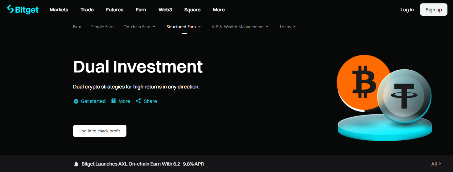 Bitget Dual Investment